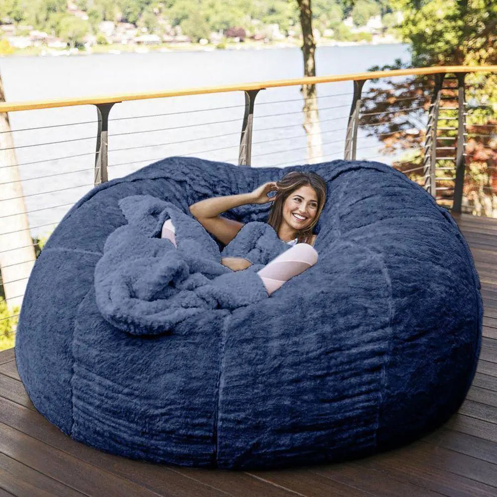 Giant Fluffy Fur Bean Bag - Baha-Furniture