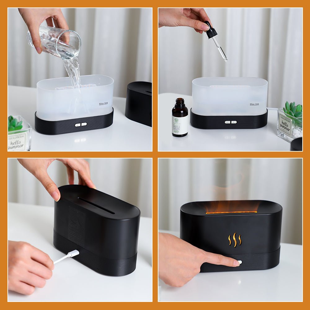 Flame Aromatherapy Diffuser - Baha-Furniture