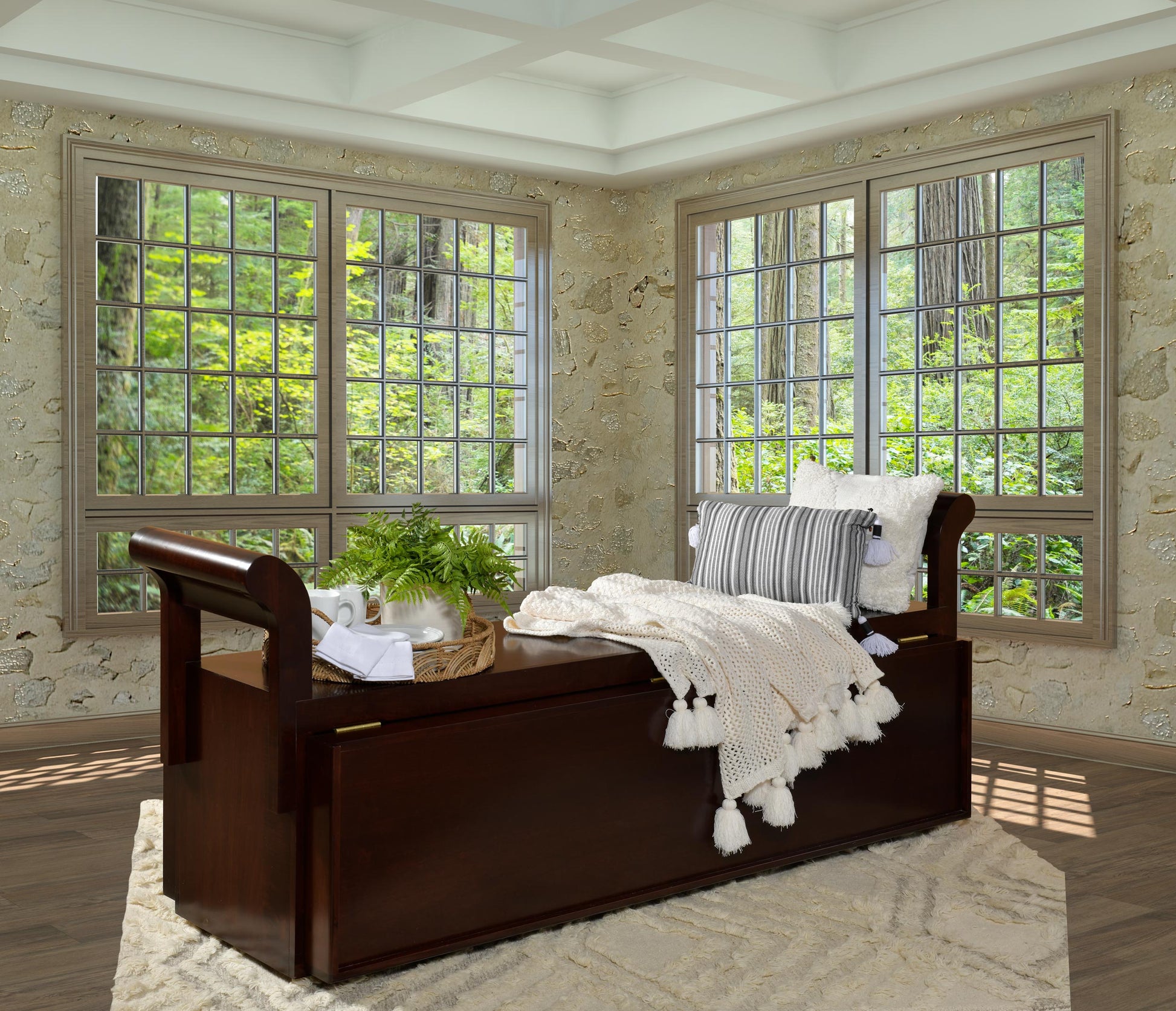 Convertible Bed for Small Bedroom, Twin and Full Bed in One with Mattresses - Baha-Furniture