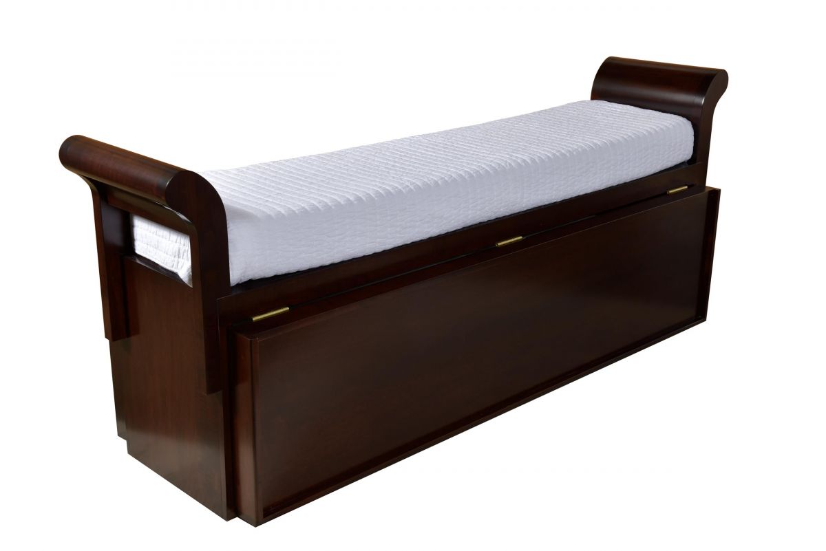 Convertible Bed for Small Bedroom, Twin and Full Bed in One with Mattresses - Baha-Furniture