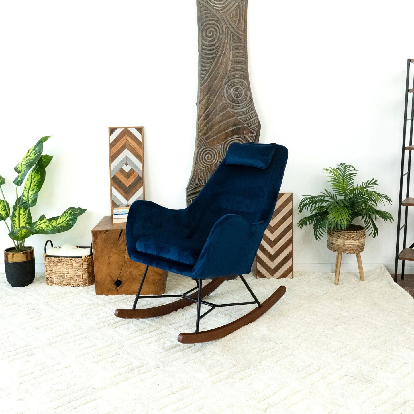 Chelsea Velvet Rocking Chairs