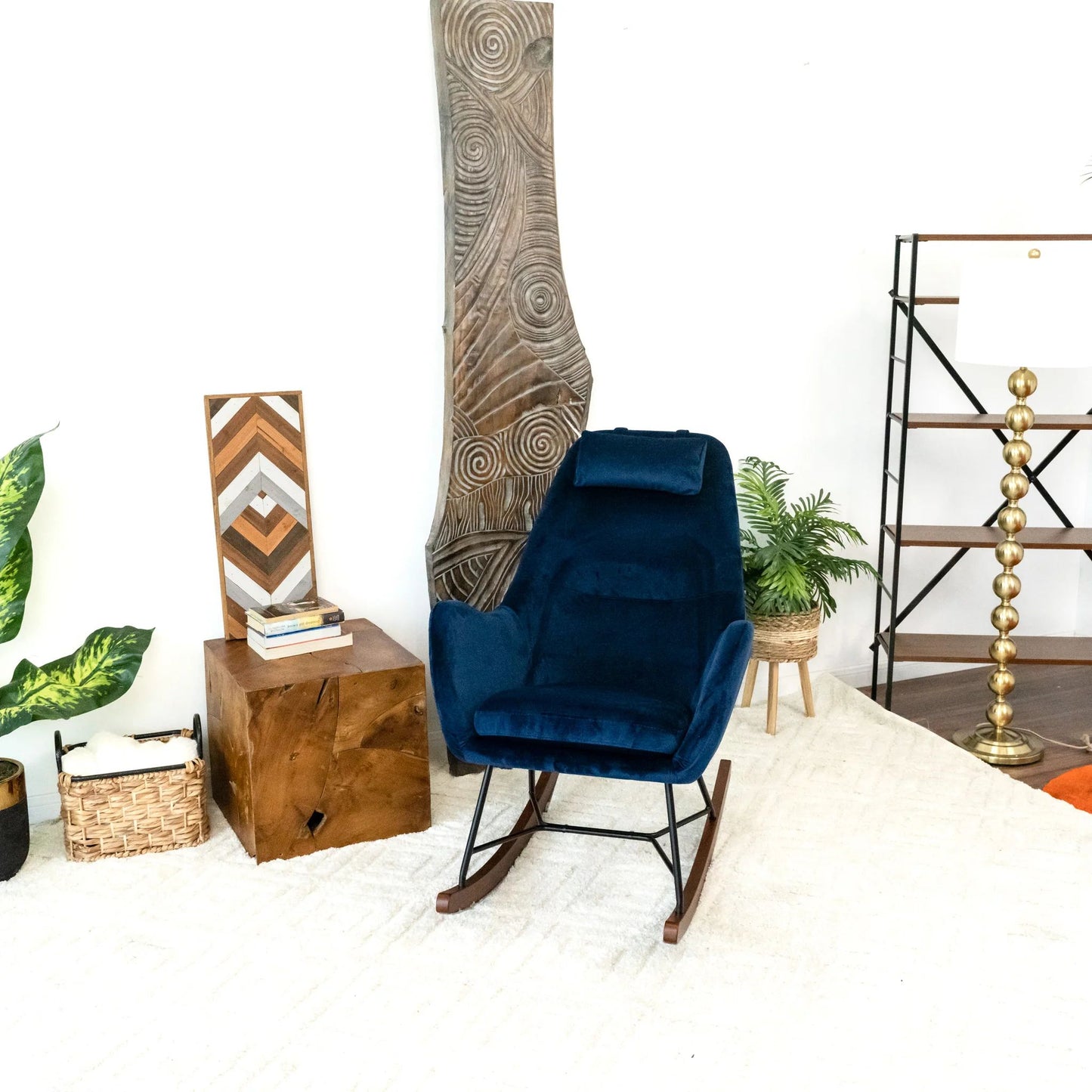 Chelsea Velvet Rocking Chairs