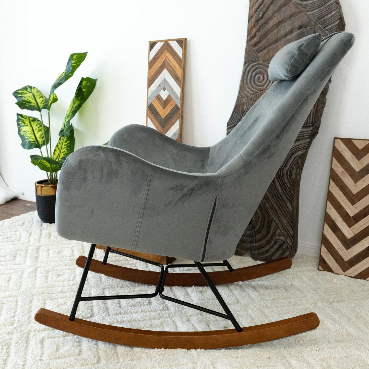 Chelsea Velvet Rocking Chairs