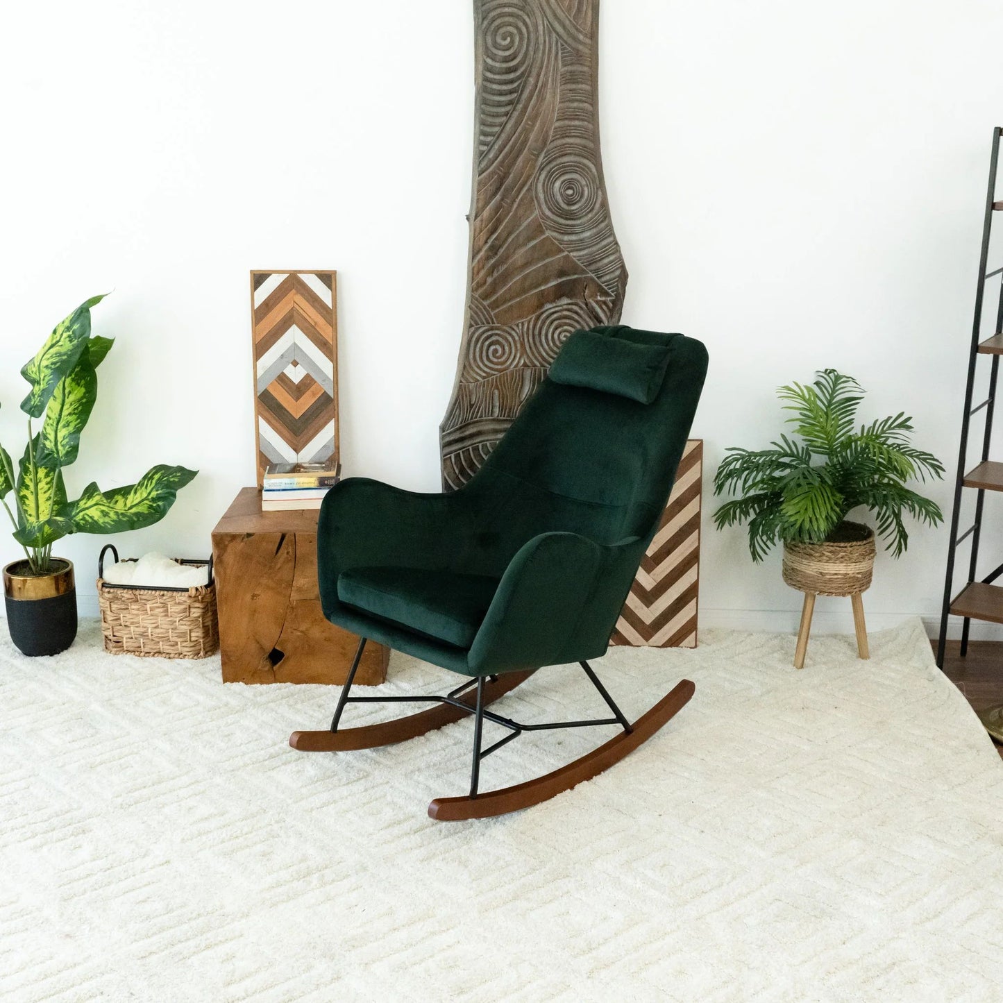 Chelsea Velvet Rocking Chairs
