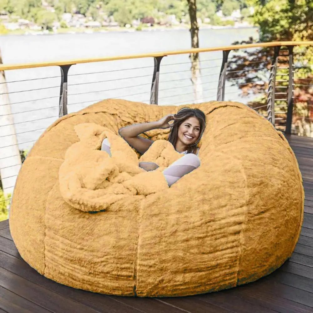 Giant Fluffy Fur Bean Bag - Baha-Furniture