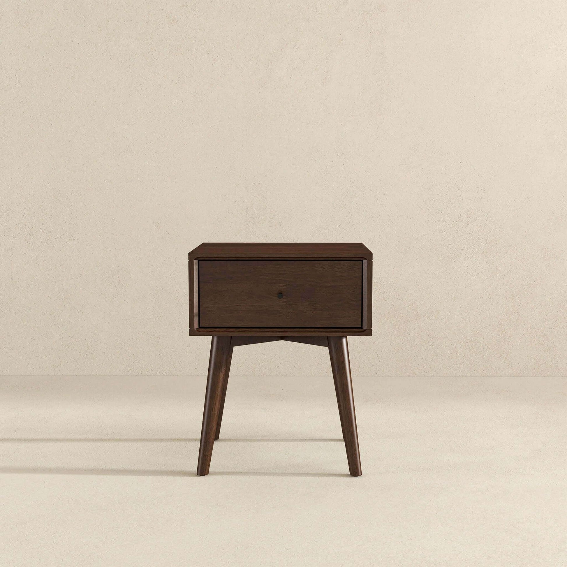 Avery Solid Wood Night Stand 1 Drawer - Baha-Furniture