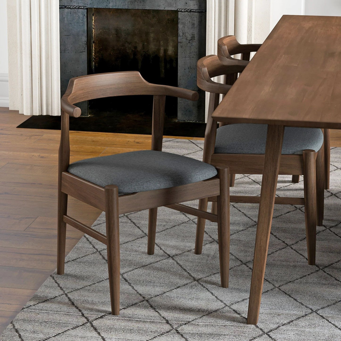 Leon Mid-Century Modern Dining Chair (Set of 2) - Baha-Furniture
