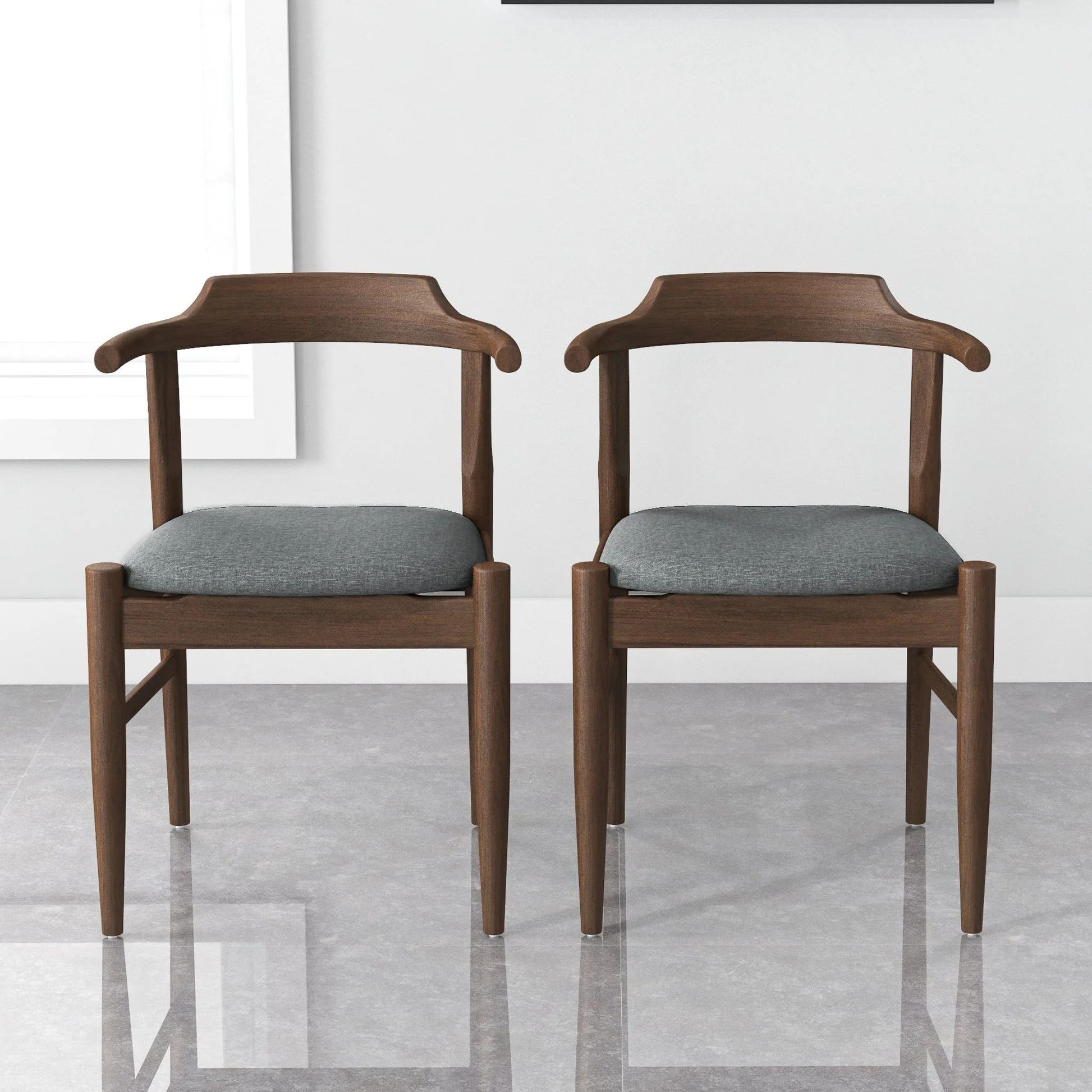 Leon Mid-Century Modern Dining Chair (Set of 2) - Baha-Furniture