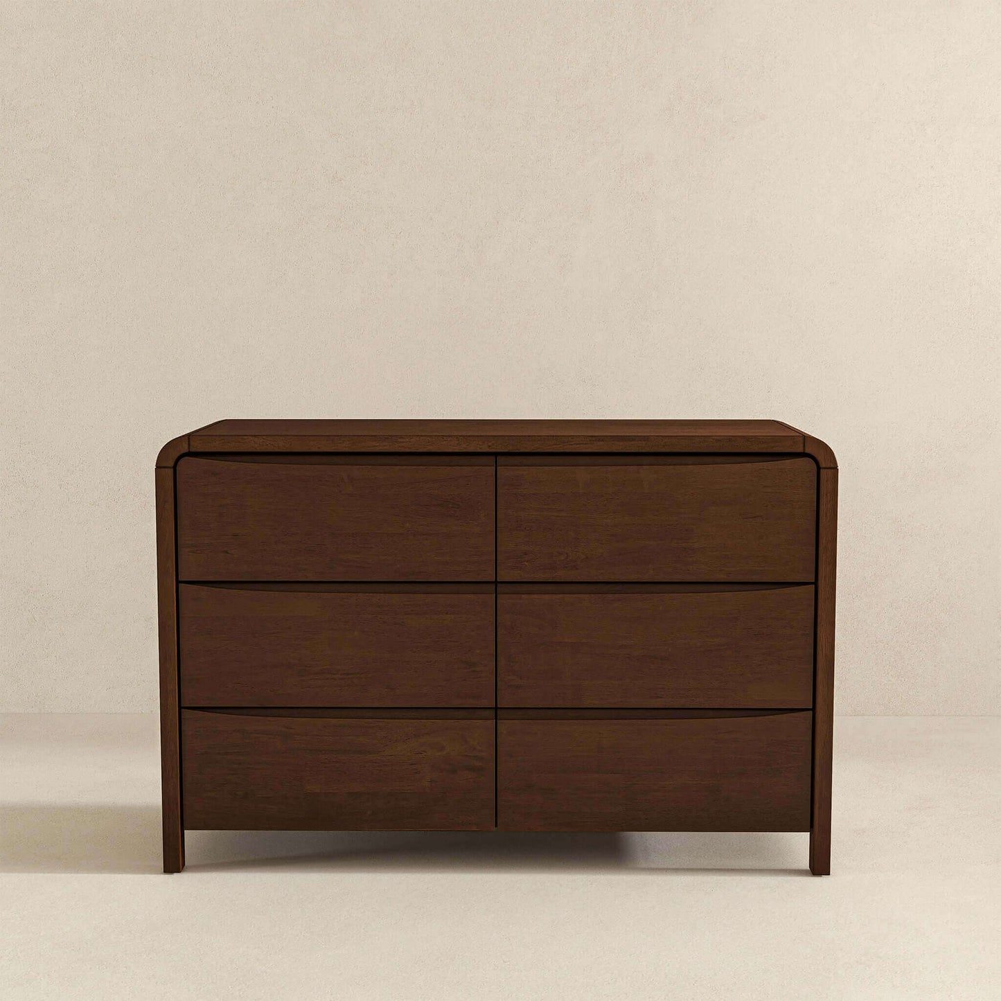 Lionel Mid Century Modern Solid Wood 6-Drawer Dresser - Baha-Furniture