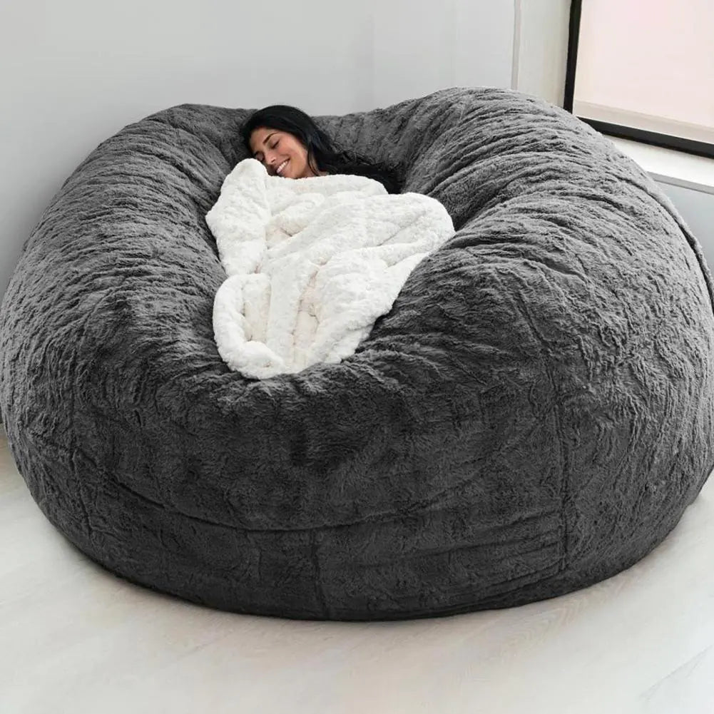 Giant Fluffy Fur Bean Bag - Baha-Furniture