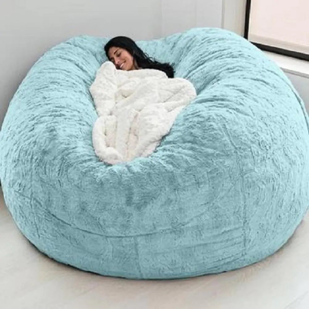 Giant Fluffy Fur Bean Bag - Baha-Furniture