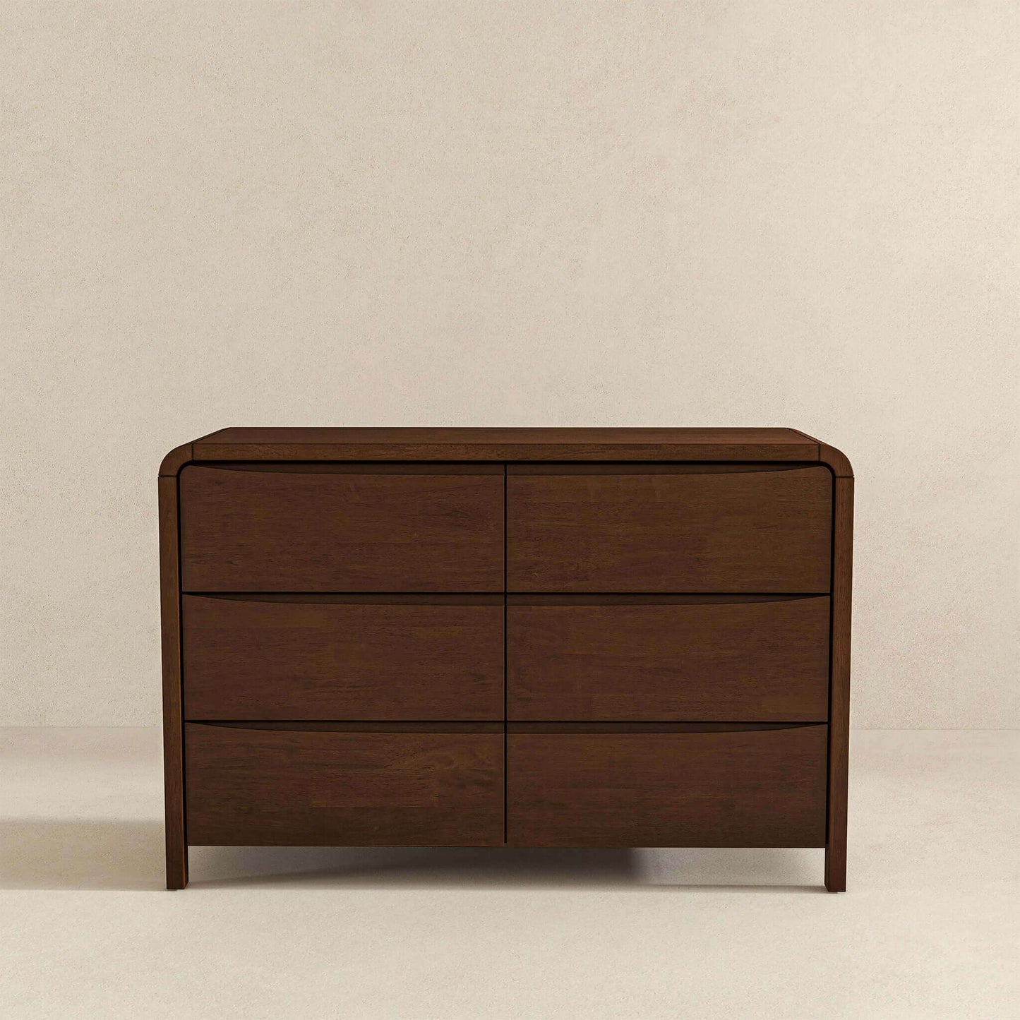 Lionel Mid Century Modern Solid Wood 6-Drawer Dresser